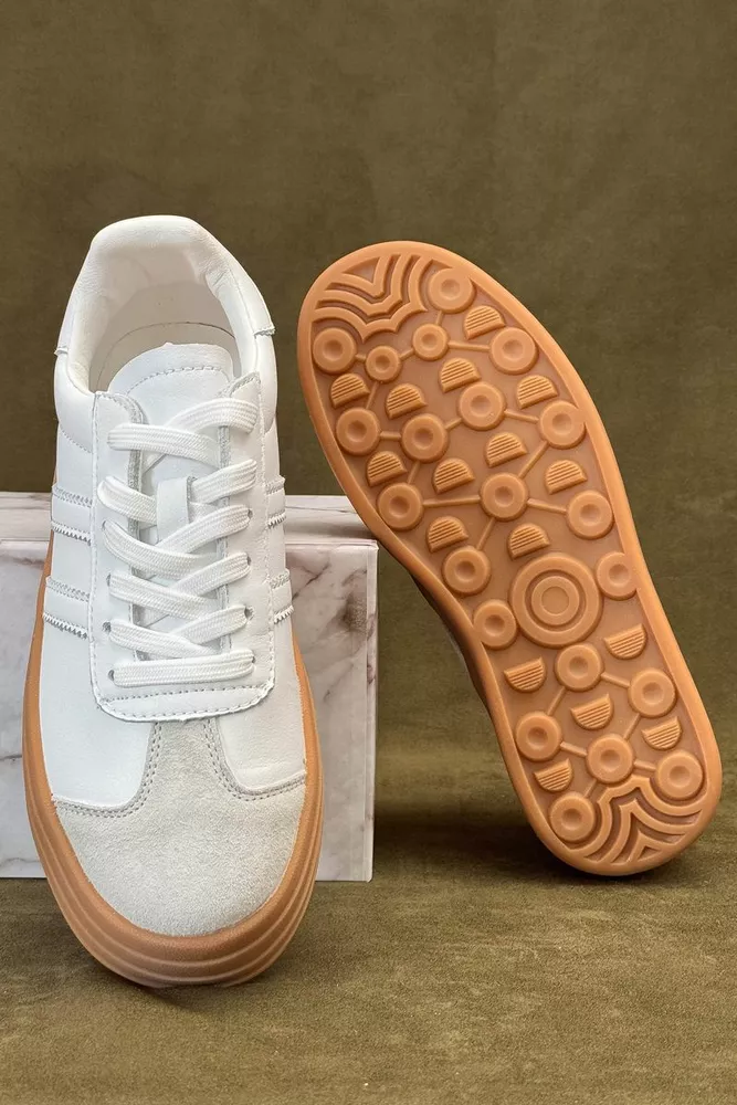 Купити Кросівки жіночі демісезонні, колір білий, 248RCX1570 - Фото №4