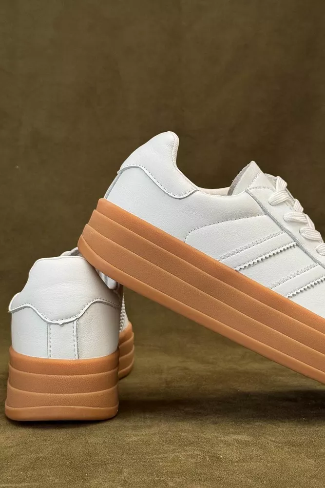 Купити Кросівки жіночі демісезонні, колір білий, 248RCX1570 - Фото №5