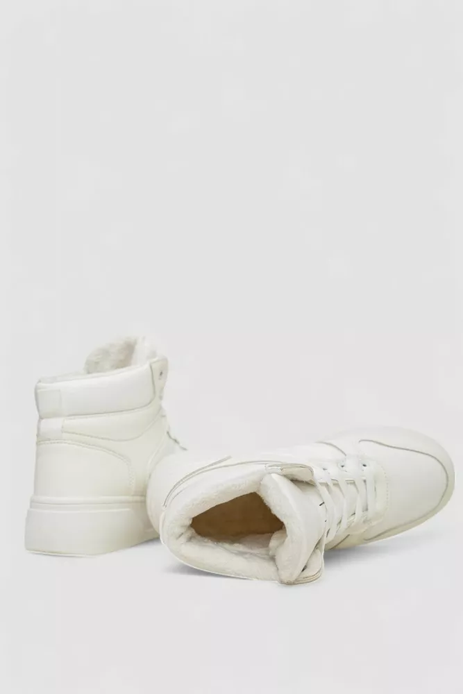 Купить Кроссовки женские зимние на меху  -уценка, цвет белый, 248RQT12-U-3 - Фото №5