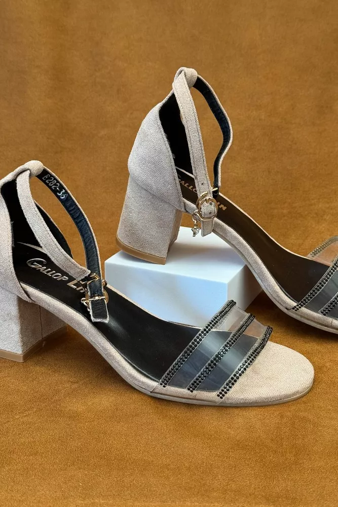 Купити Босоніжки жіночі, колір бежевий, 243RE282 - Фото №2