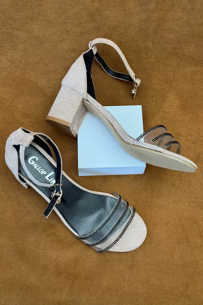 Купити Босоніжки жіночі, колір бежевий, 243RE282 - Фото №3