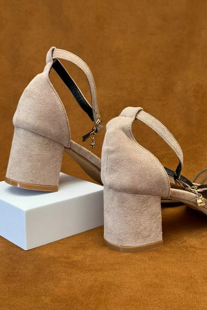 Купити Босоніжки жіночі, колір бежевий, 243RE282 - Фото №4