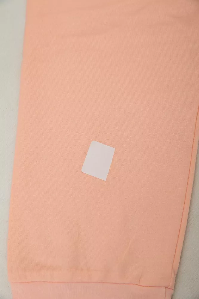 Купить Спортивный костюм женский двухнитка  -уценка, цвет персиковый, 214R1419-003-U-5 - Фото №7