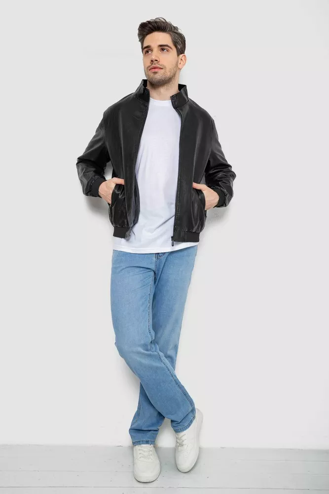 Купить Куртка мужская кокожа  -уценка, цвет черный, 244R717-U - Фото №2
