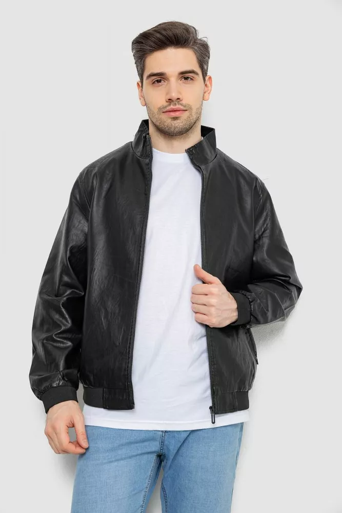 Купить Куртка мужская кокожа  -уценка, цвет черный, 244R717-U - Фото №1