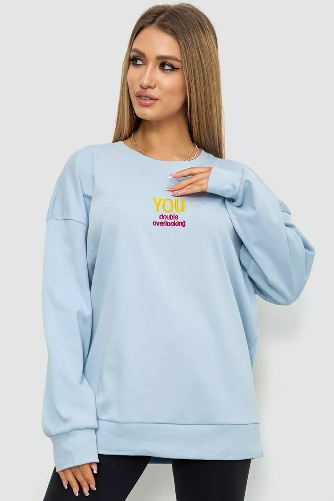 Купити Батнік жіночий, колір світло-блакитний, 129R1419-99 оптом - Фото №1