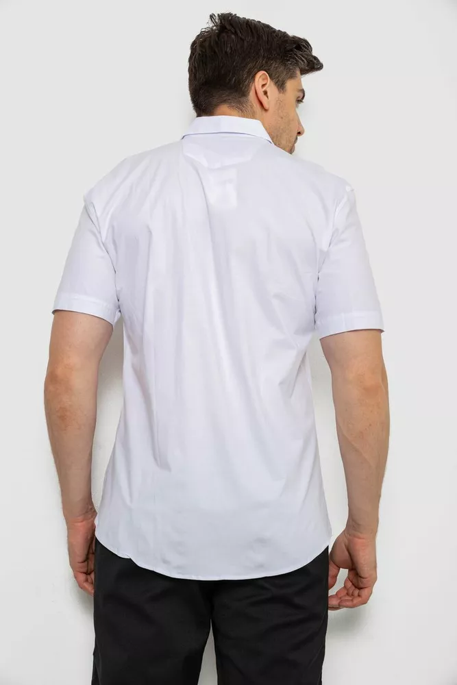 Купити Сорочка чоловіча однотонна класична  -уцінка, колір білий, 214R7108-U-5 - Фото №4