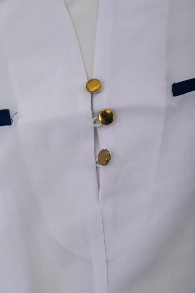 Купить Блуза классическая   -уценка, цвет бело-синий, 230R051-U-12 - Фото №6