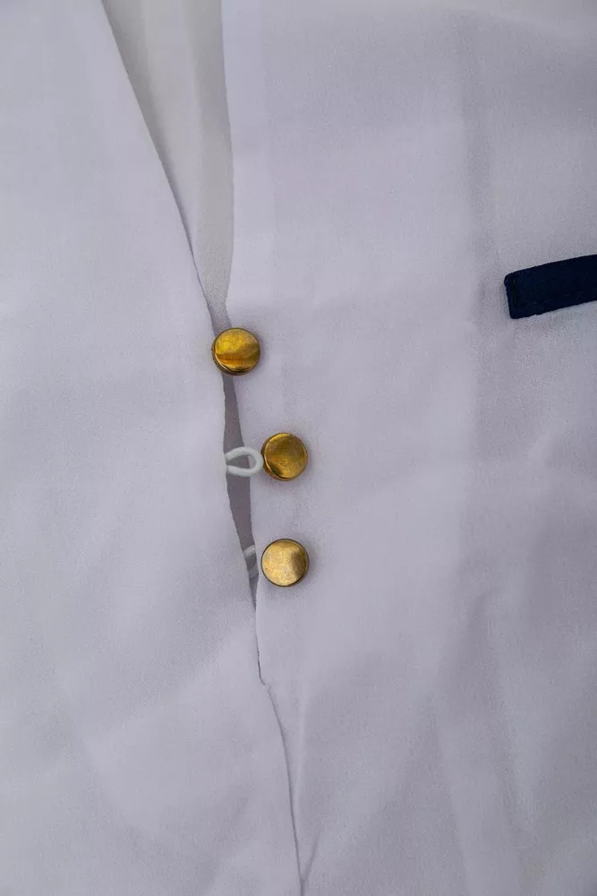 Купить Блуза классическая   -уценка, цвет бело-синий, 230R051-U-15 - Фото №6