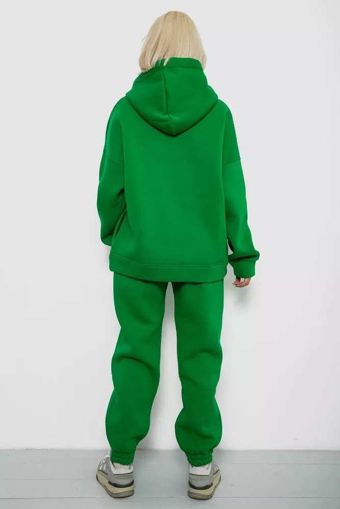 Купить Спортивный костюм женский на флисе, цвет зеленый, 247R2021 - Фото №4