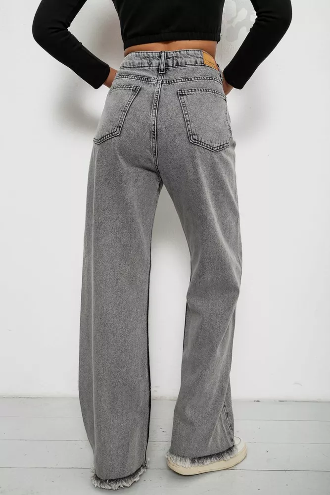 Купити Джинси жіночі MOM, колір сірий, 244R1948 - Фото №4