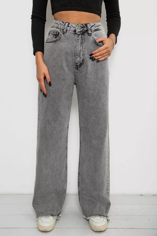 Купити Джинси жіночі MOM, колір сірий, 244R1948 - Фото №1