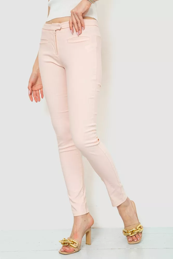 Купити Штани жіночі  -уцінка, колір світло-персиковий, 243R7966-U - Фото №3