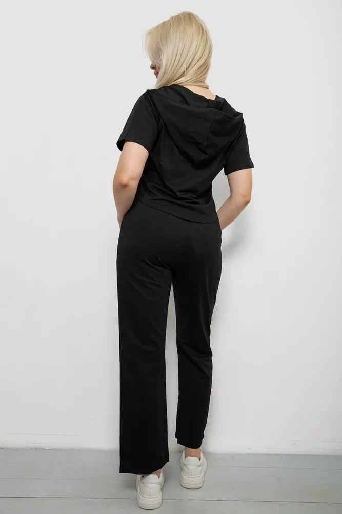 Купить Спортивный костюм женский, цвет черный, 221R106 - Фото №4