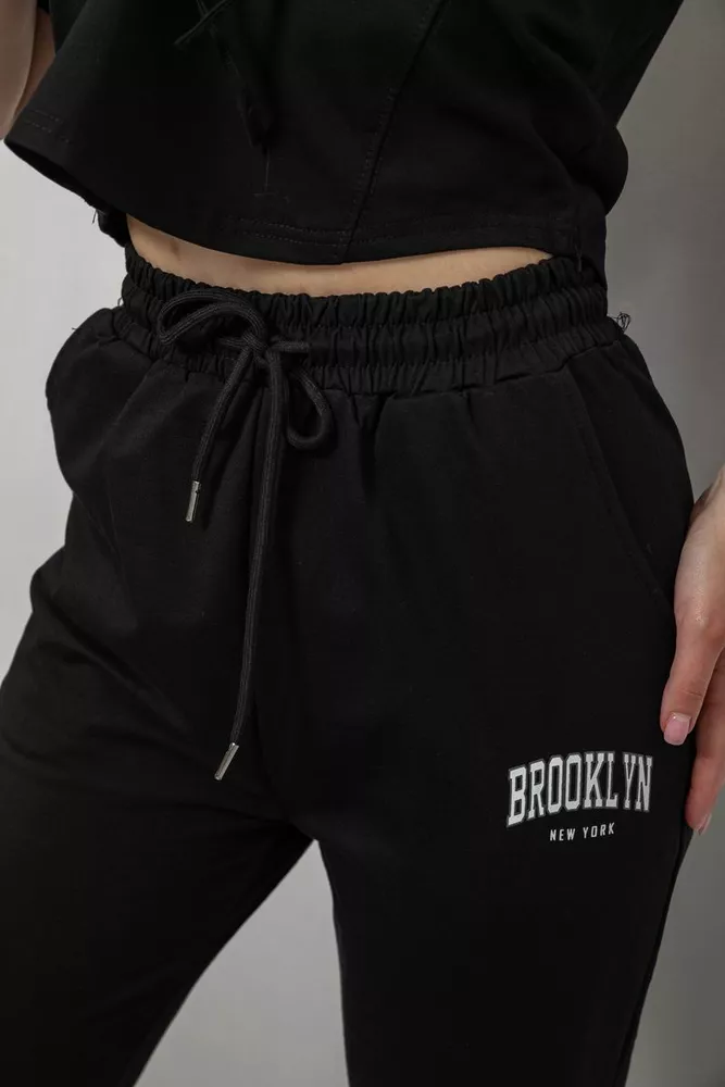 Купить Спортивный костюм женский, цвет черный, 221R106 - Фото №6