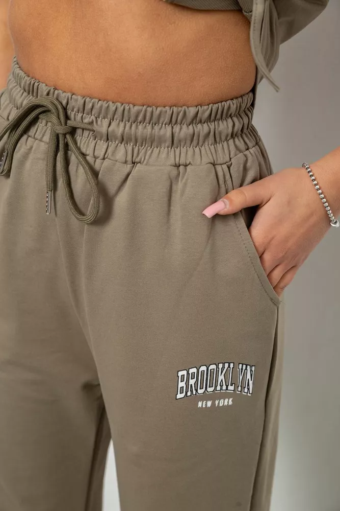 Купити Спортивний костюм жіночий, колір хакі, 221R106 - Фото №6