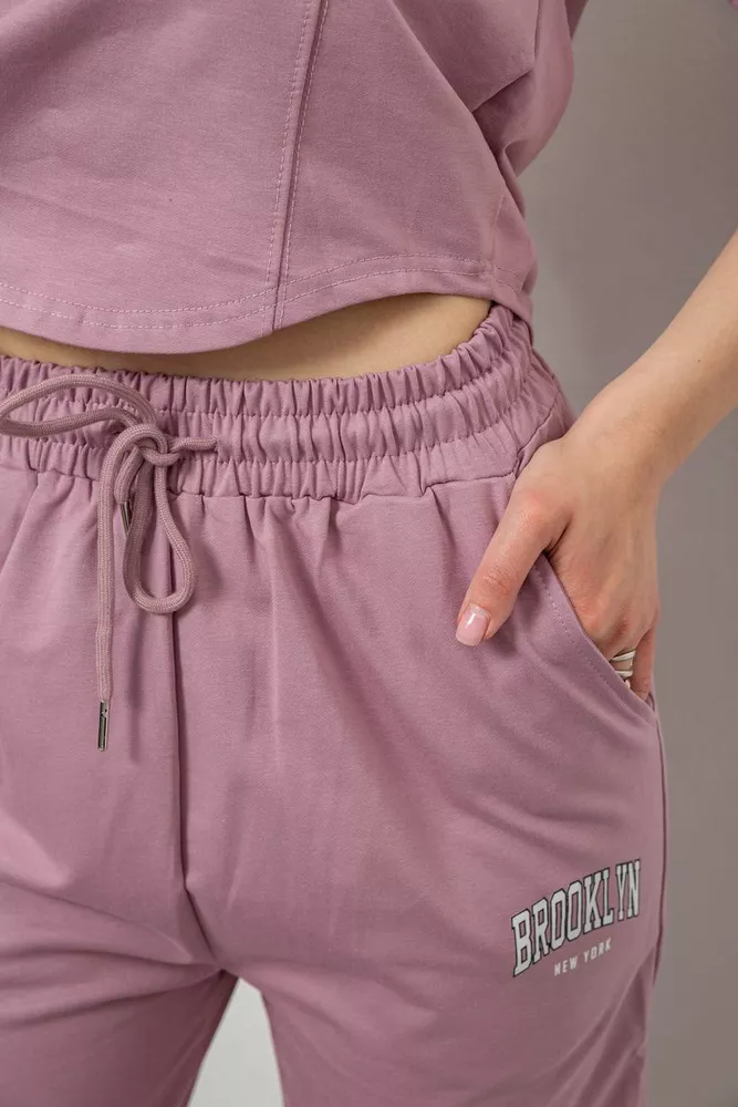 Купити Спортивний костюм жіночий, колір пудровий, 221R106 - Фото №6