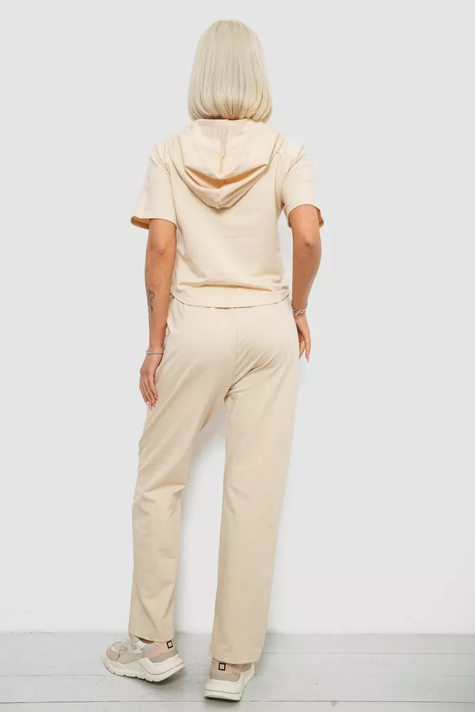 Купити Спортивний костюм жіночий, колір бежевий, 221R106 - Фото №4