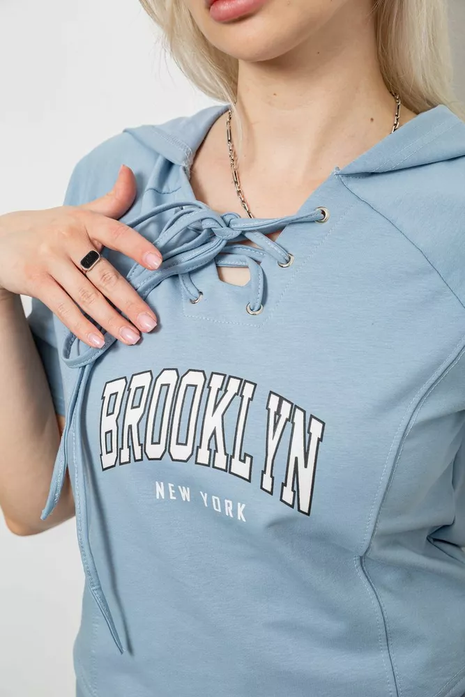 Купить Спортивный костюм женский, цвет голубой, 221R106 - Фото №5