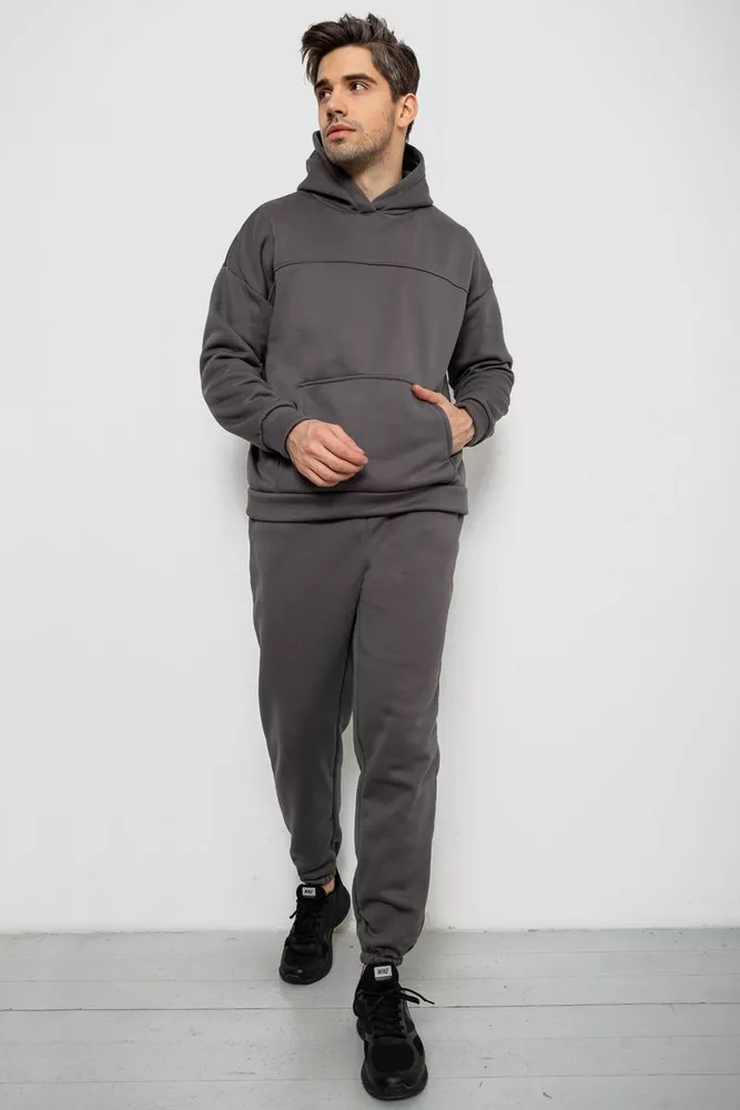Купити Спортивний костюм чоловічий на флісі, колір сірий, 238R029 - Фото №1