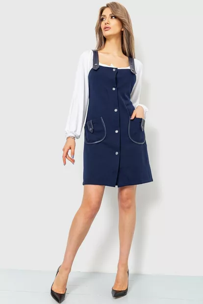 Сарафан женский, цвет темно-синий, 230R107-4