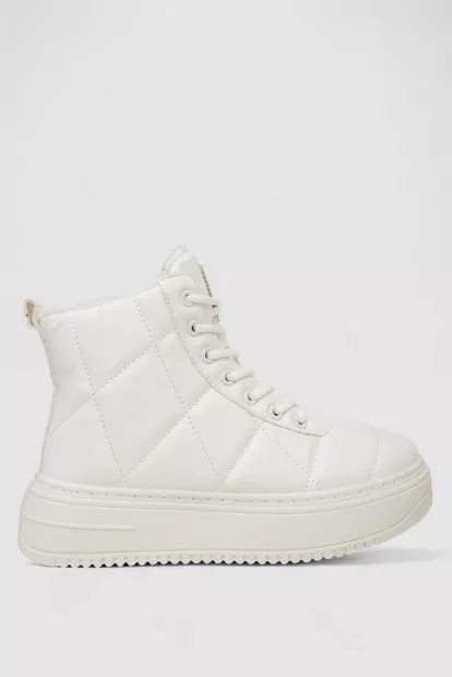 Кросівки жіночі зимові на хутрі, колір білий, 248RTM160