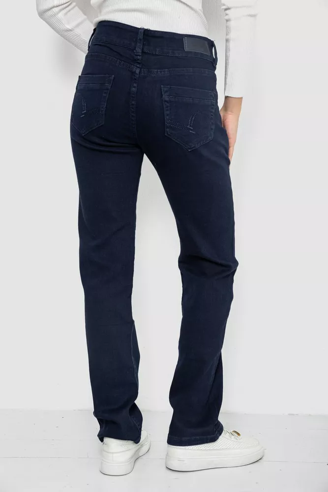 Купити Джинси жіночі Slim Fit, колір темно-синій, 244R1049 оптом - Фото №4