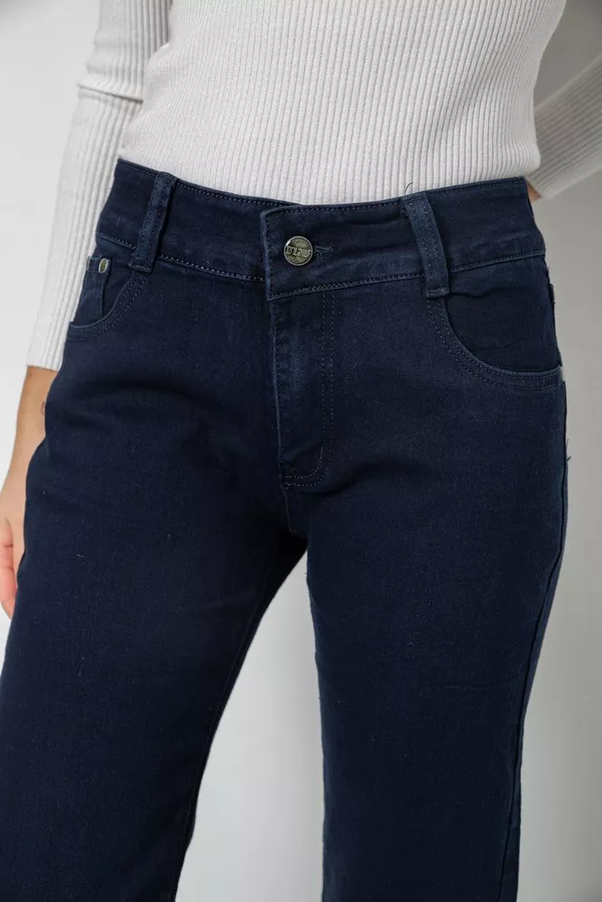 Купити Джинси жіночі Slim Fit, колір темно-синій, 244R1049 оптом - Фото №5