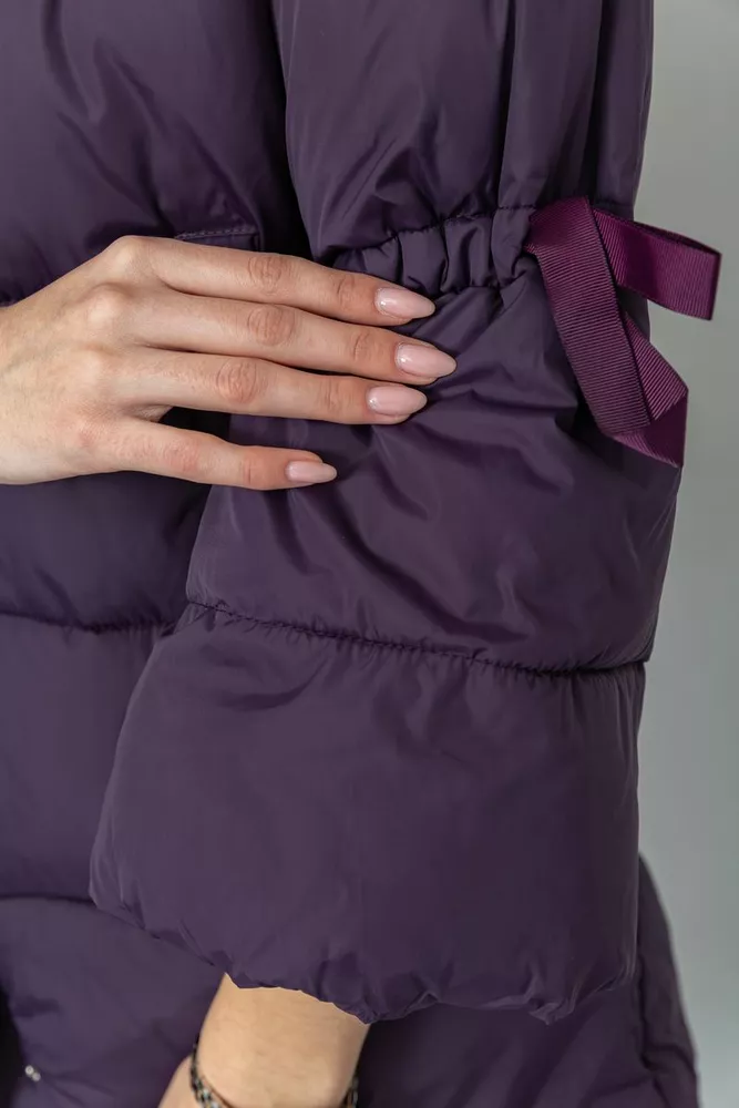 Купити Куртка жіноча демісезонна, колір фіолетовий, 235R726 - Фото №6