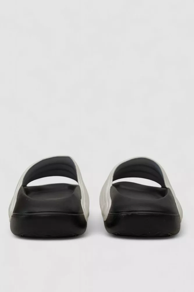 Купить Шлепанцы  -уценка, цвет черно-белый, 248RNT02-U-25 оптом - Фото №4