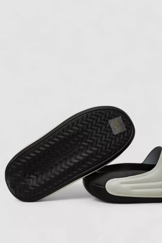 Купить Шлепанцы  -уценка, цвет черно-белый, 248RNT02-U-25 оптом - Фото №5