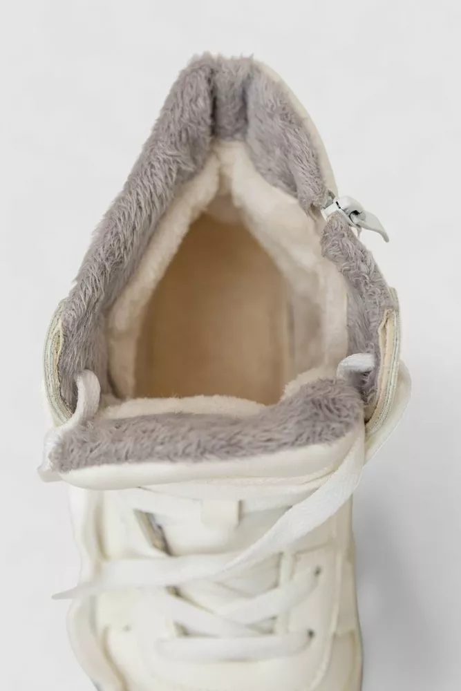 Купити Черевики жіночі зимові на хутрі, колір біло-сірий, 248RMB11 - Фото №6