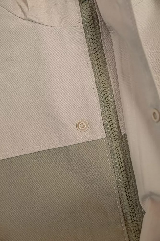 Купити Вітровка чоловіча з принтом  -уцінка, колір бежевий, 214R603-1-U-58 оптом - Фото №10