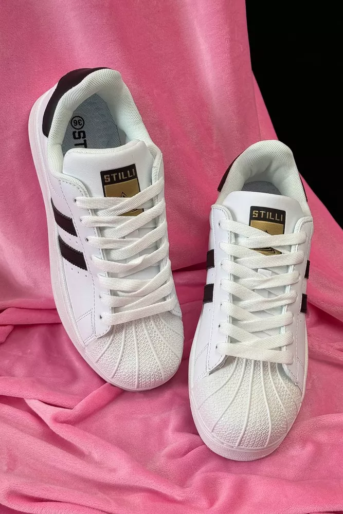 Купити Кросівки жіночі демісезонні  -уцінка, колір біло-чорний, 248RHB640-U-3 - Фото №4