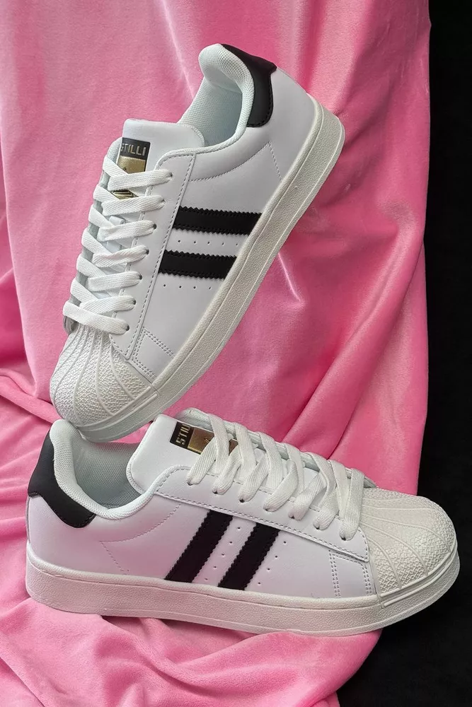 Купити Кросівки жіночі демісезонні  -уцінка, колір біло-чорний, 248RHB640-U-3 - Фото №1