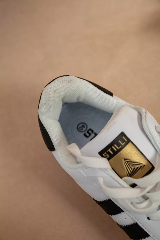 Купити Кросівки жіночі демісезонні  -уцінка, колір біло-чорний, 248RHB640-U-3 - Фото №8