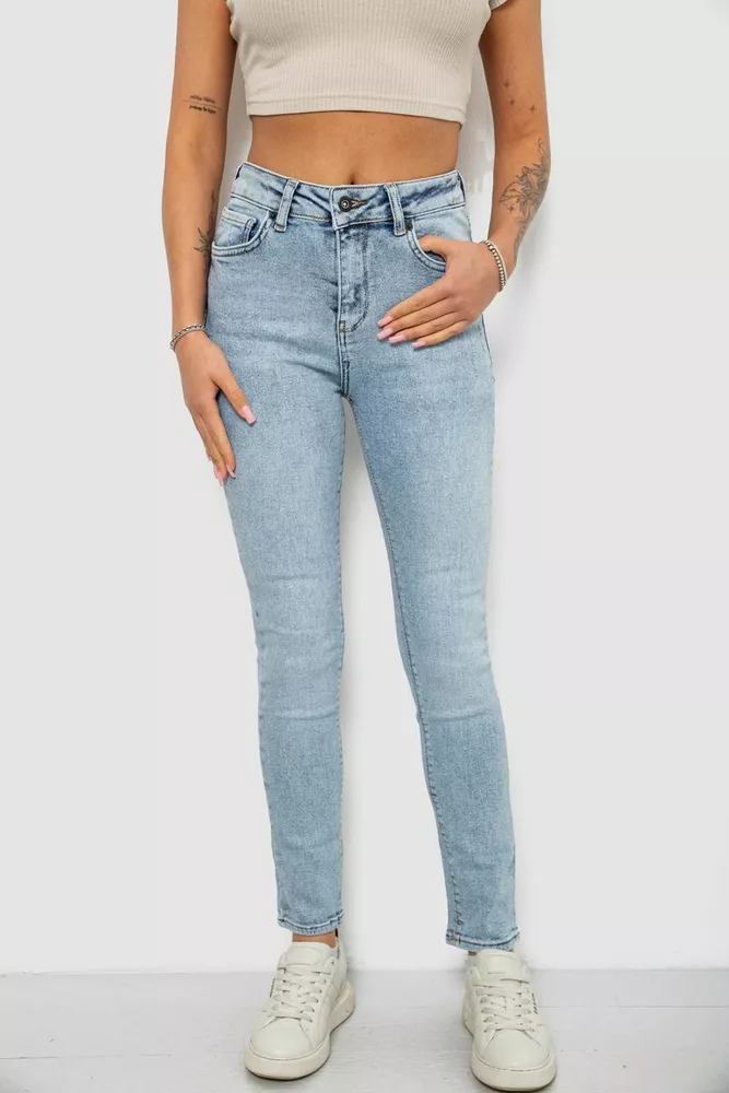 Купить Джинсы женские Amerikan, цвет голубой, 244R00156 - Фото №1