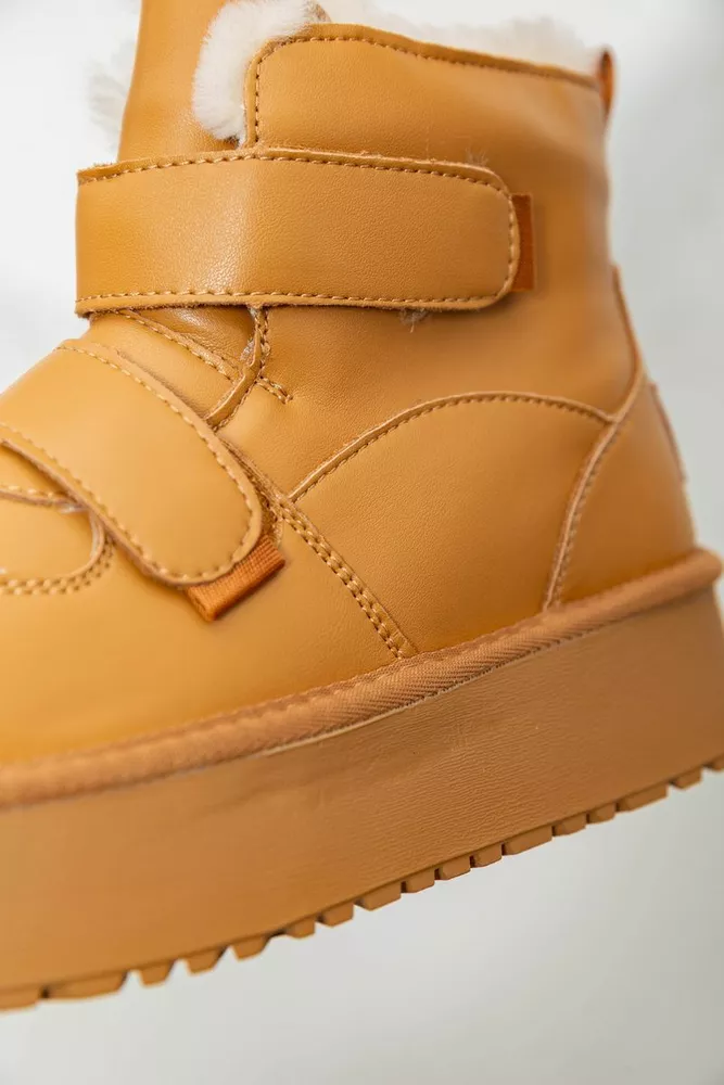 Купить Угги женские на меху  -уценка, цвет коричневый, 243RL953-U-9 - Фото №8