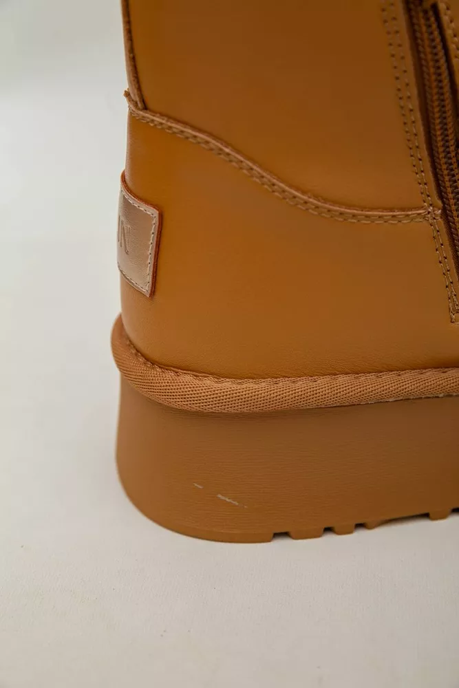 Купить Угги женские на меху  -уценка, цвет коричневый, 243RL954-U-12 оптом - Фото №8