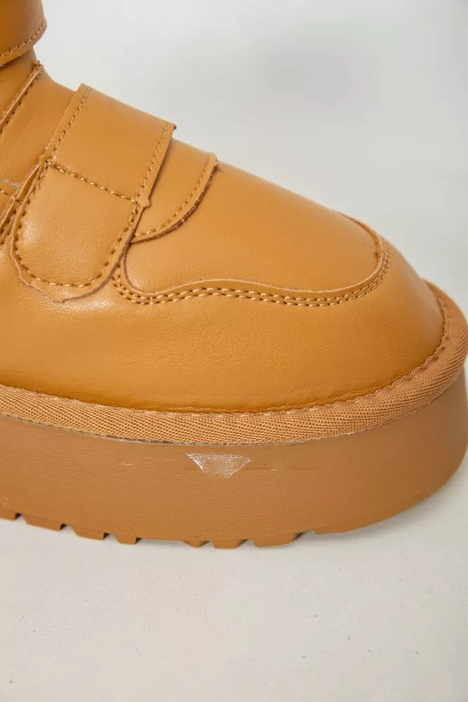 Купить Угги женские на меху  -уценка, цвет коричневый, 243RL953-U-12 - Фото №7