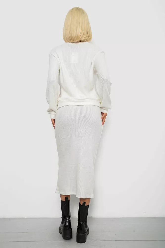 Купить Костюм женский повседневный  -уценка, цвет молочный, 257R130-U - Фото №4