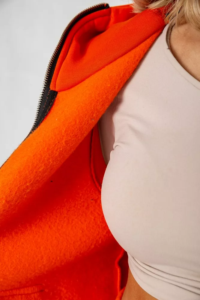 Купити Костюм жіночий на флісі тринитка  -уцінка, колір помаранчевий, 102R7725-U-1 оптом - Фото №6