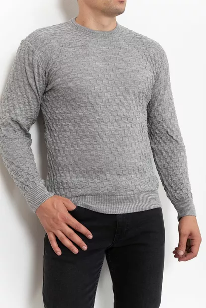 Свитер мужской, цвет серый, 161R807
