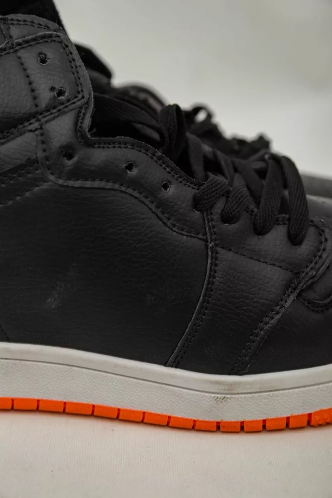 Купить Кроссовки мужские зимние на меху  -уценка, цвет черно-оранжевый, 248RH1010-U-7 - Фото №8