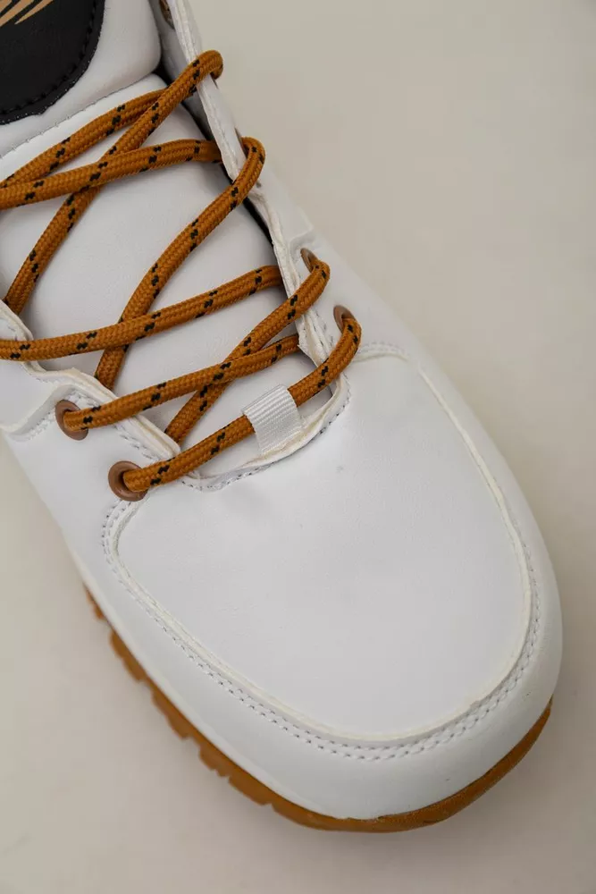 Купити Кросівки чоловічі зимові на хутрі  -уцінка, колір біло-жовтий, 248RH770-U-2 - Фото №7