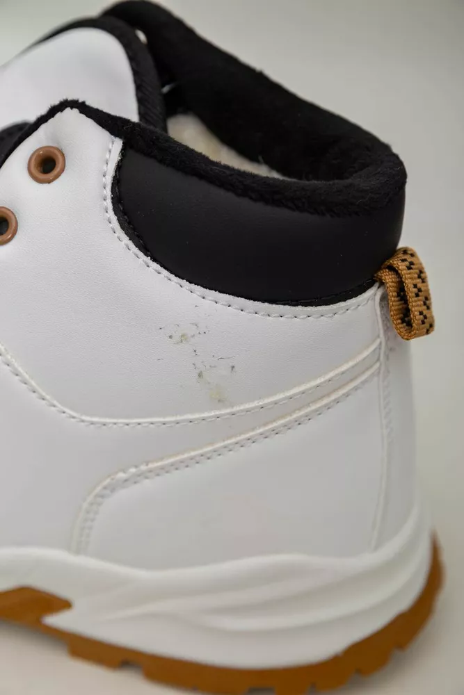 Купить Кроссовки женские зимние на меху  -уценка, цвет бело-желтый, 248RH770-U-3 - Фото №7