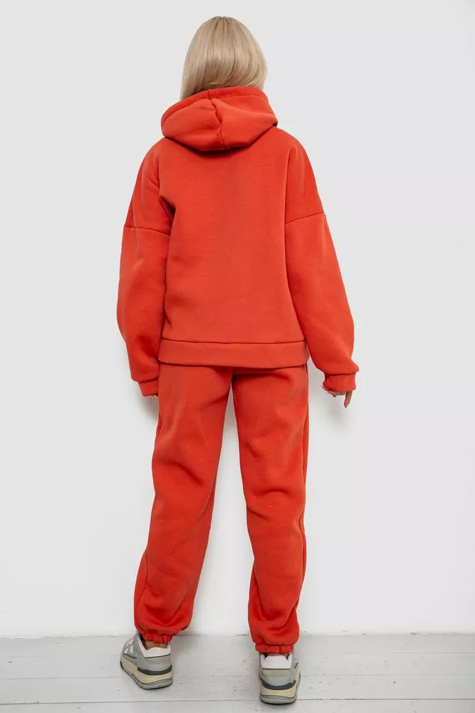 Купити Спортивний костюм жіночий на флісі  -уцінка, колір теракотовий, 238R5726-U-7 - Фото №4