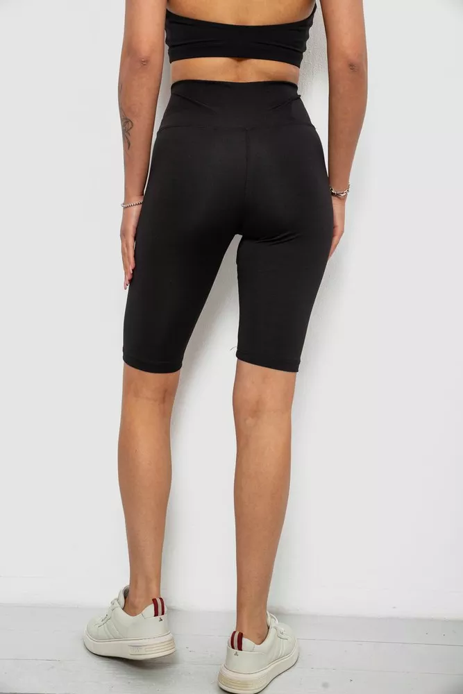 Купити Велотреки жіночі однотонні, колір чорний, 214R922 оптом - Фото №4