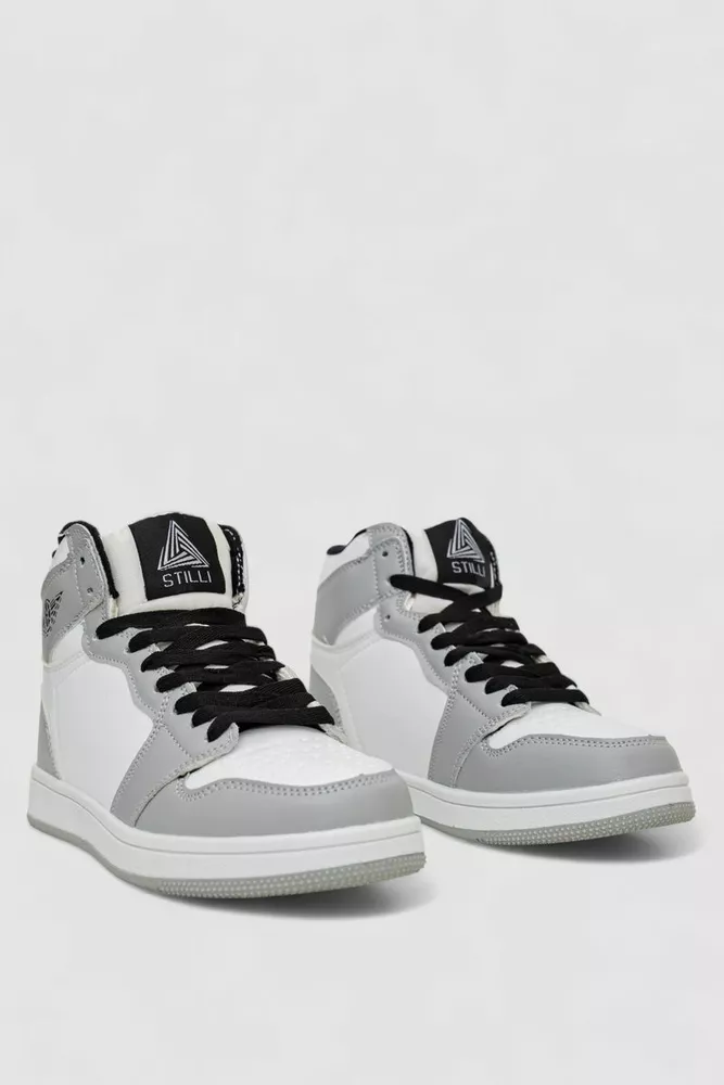 Купити Кросівки жіночі зимові на хутрі  -уцінка, колір біло-сірий, 248RHB470-2-U - Фото №3