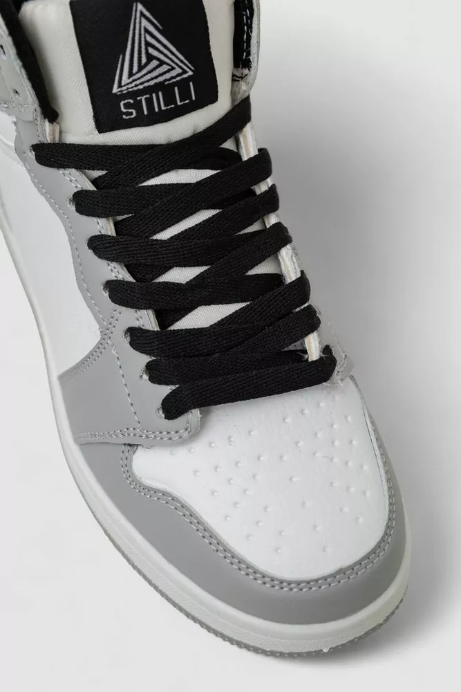 Купити Кросівки жіночі зимові на хутрі  -уцінка, колір біло-сірий, 248RHB470-2-U-1 оптом - Фото №2